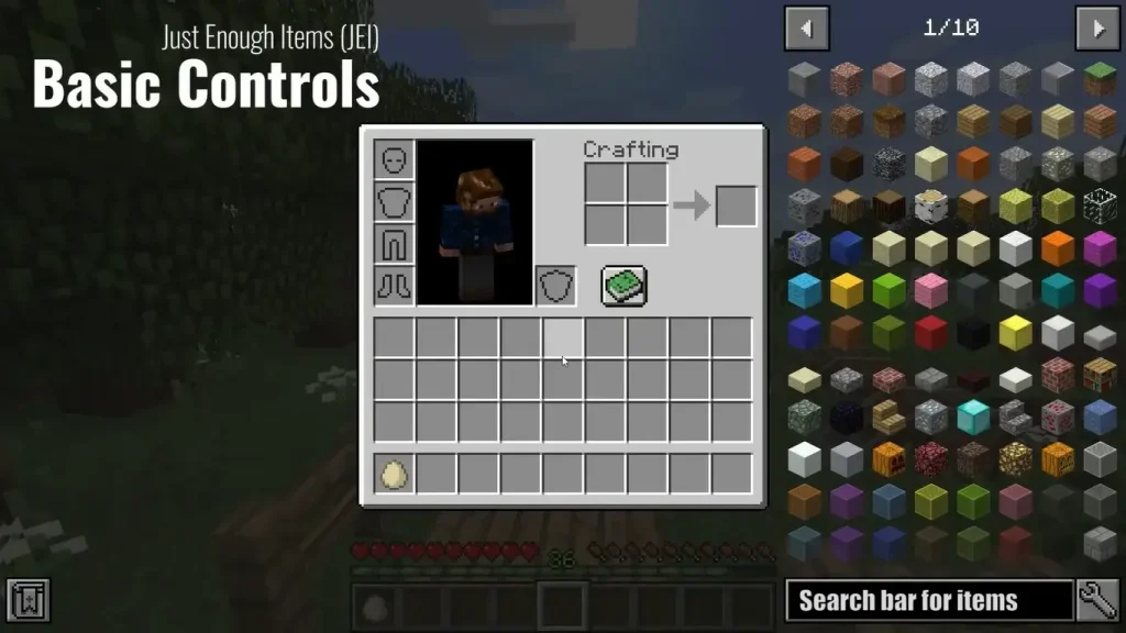 Just Enough Items (JEI)