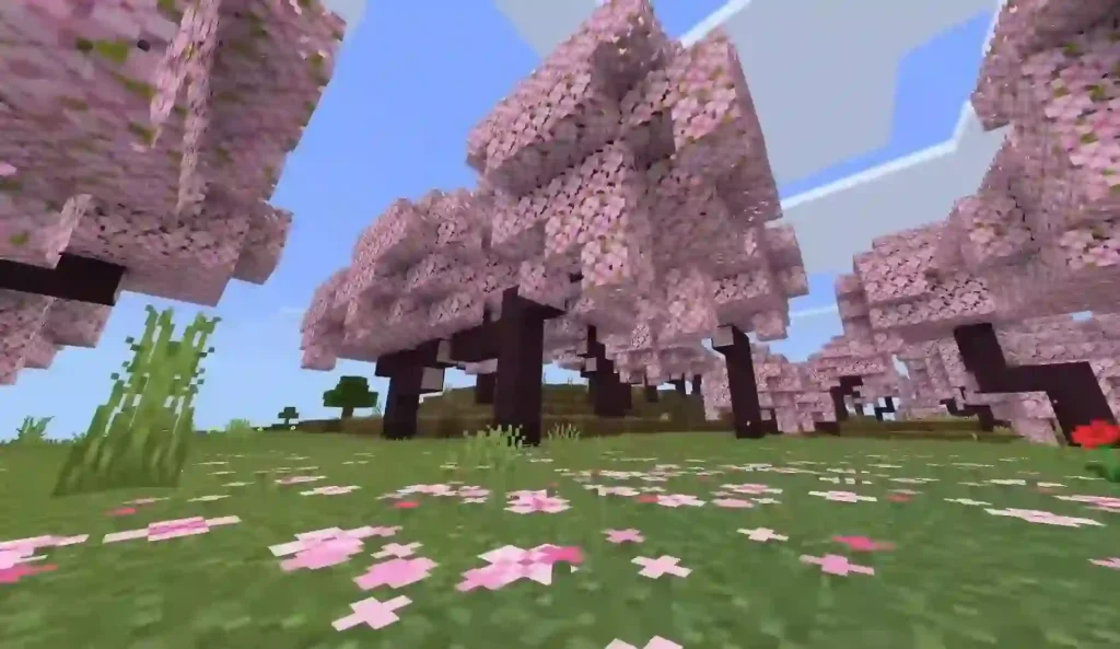 Minecraft PE APK Cherry Grove Biome